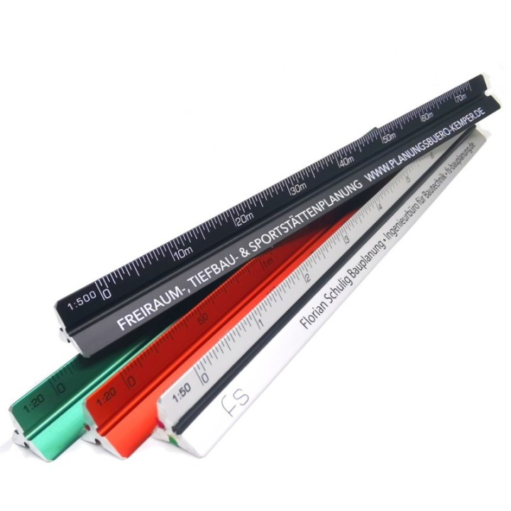 Custom Printed Triangular Ruler – Aluminum Promotional Ruler