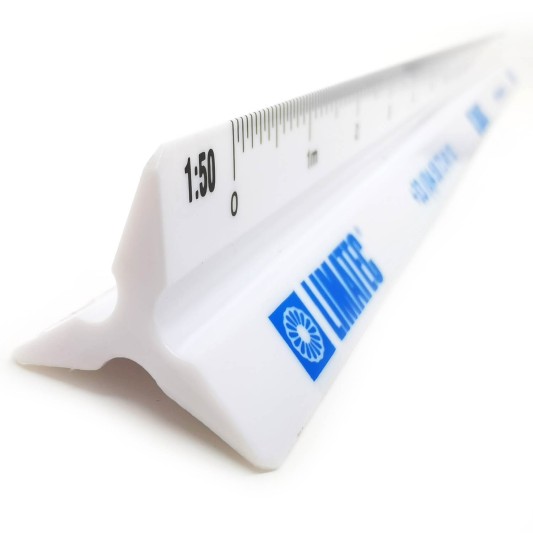 Plastic triangular ruler...