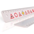 Profile ruler with your advertising plastic