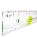 Biodegradable advertising ruler with ink edge
