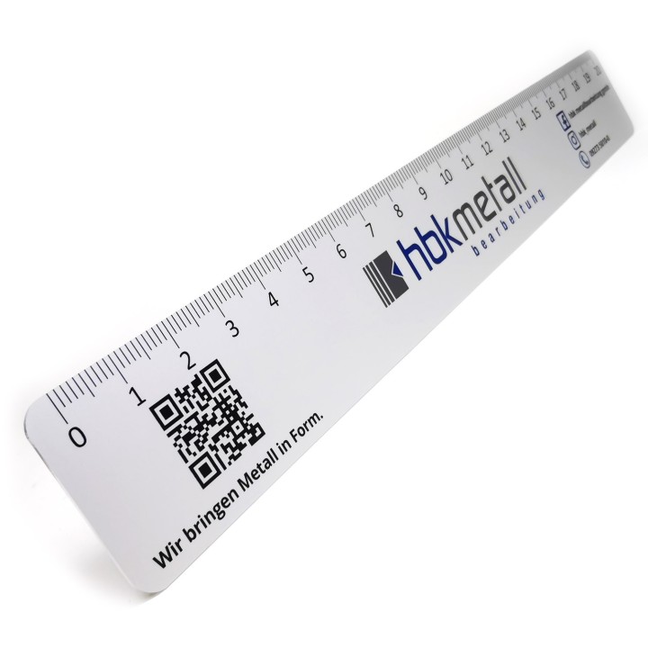 Flat Aluminium Promotional Rulers 1 mm | Custom Printed