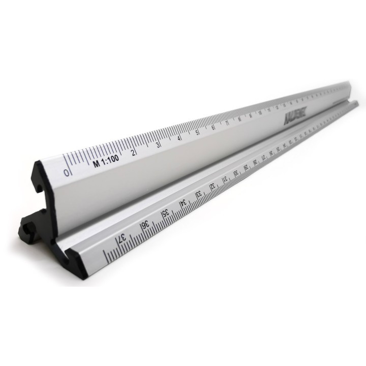Aluminium Triangular Scale Ruler with Logo | 6-Scale Promotional Ruler