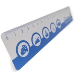 Flat Aluminium Promotional Rulers 1 mm | Custom Printed